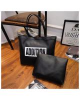 KW80381 Trendy 2 In 1 Women Bag Black