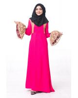 JW5050 Lovely Jubah Dark Pink