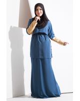 JW5056 Stylish Baju Kurung Blue