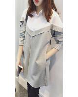 JW5058 Trendy Top Grey