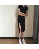 JW5062 Fashion Slit Dress Black