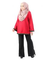 QA-488 Lovely Muslimah Blouse Red