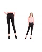 QA-492 Elastic Mid Rise Pant Black