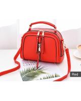 QA-497 Women's Zippers Handbag Red