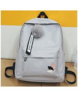 KW80501 SCHOOL BAG LIGHT GREY