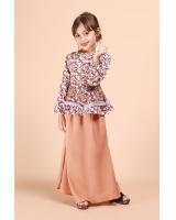 QA-696 KIDS PEPLUM KURUNG CREAM