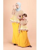 QA-696 KIDS PEPLUM KURUNG YELLOW