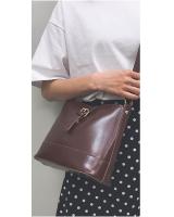 KW80523 PLAIN CROSSBODY BAG DARK BROWN