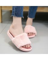 KW80536 FLUFFY WOMEN'S SHOES PINK