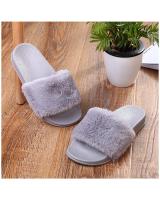 KW80536 FLUFFY WOMEN'S SHOES GREY