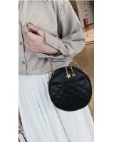 KW80581 STYLISH ROUND SLING BAG BLACK