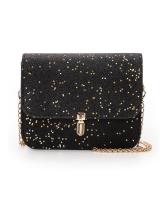 KW80588 GLITTER SLING BAG BLACK