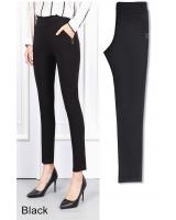 QA-711 PLUS SIZE BASIC PANTS BLACK