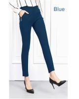 QA-711 PLUS SIZE BASIC PANTS BLUE