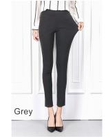 QA-711 PLUS SIZE BASIC PANTS GREY