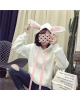 KW80713 RABBIT TRAVEL SWEATERS WHITE