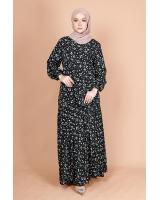 QA-766 LOVELY PRINTED SET WEAR BLACK