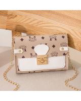 KW80728 TRENDY FASHION BAG WHITE GREY