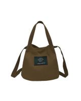 KW80761 Casual Canvas Women's Tote Bag Dark Brown