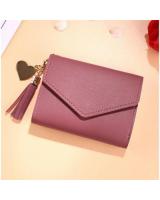 KW80765 Women's Tassel Wallet Dark Pink