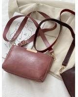 KW80870 Metal Sling Handbag Pink