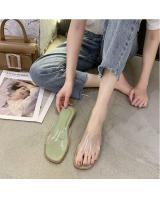 QA-827 TRANSPARENT CASUAL SANDAL GREEN