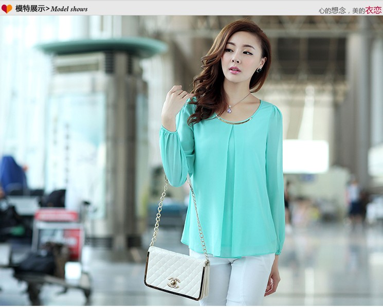 WT9671 Korea Fashion Top Green