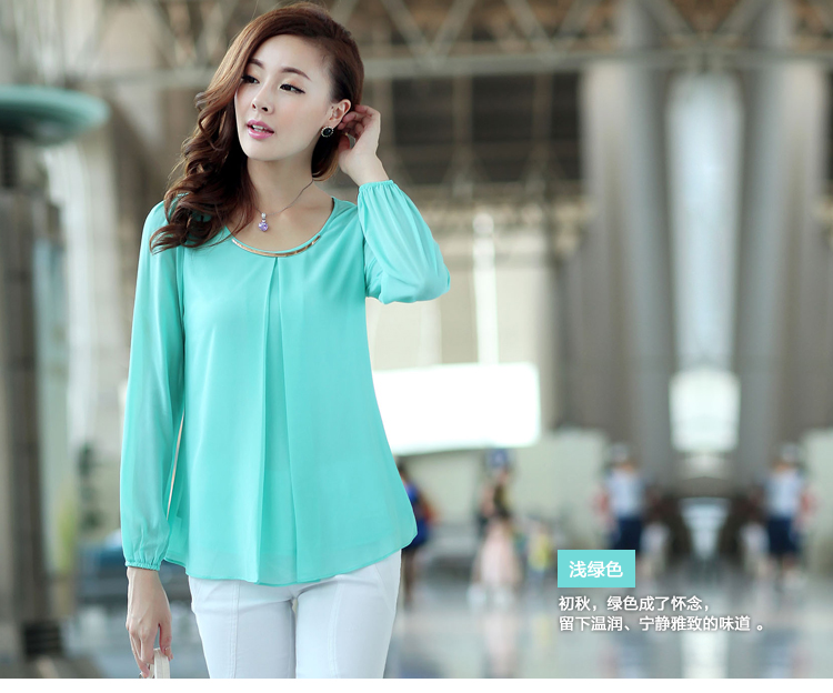 WT9671 Korea Fashion Top Green