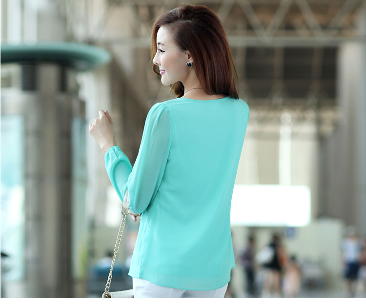 WT9671 Korea Fashion Top Green