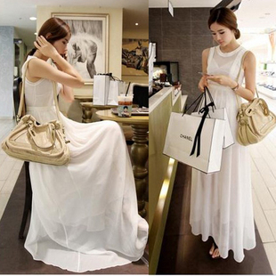 WD8797 Korea Fashion Dress White