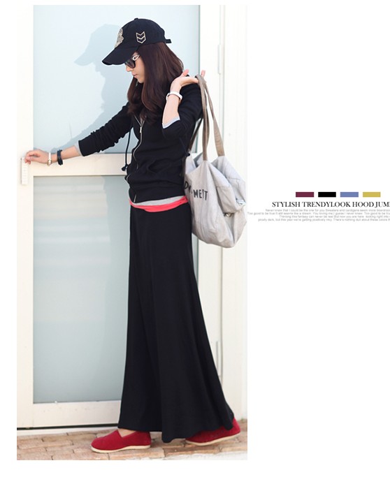 WD8418 Korea Fashion Jacket N Skirt Black (1 set)