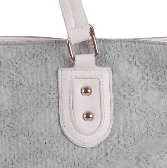 WB3065 Elegant Beads Lace Bag Grey