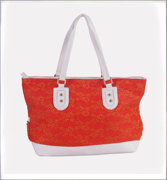 WB3065 Elegant Beads Lace Bag Orange