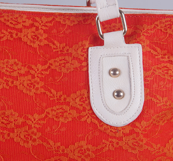 WB3065 Elegant Beads Lace Bag Orange