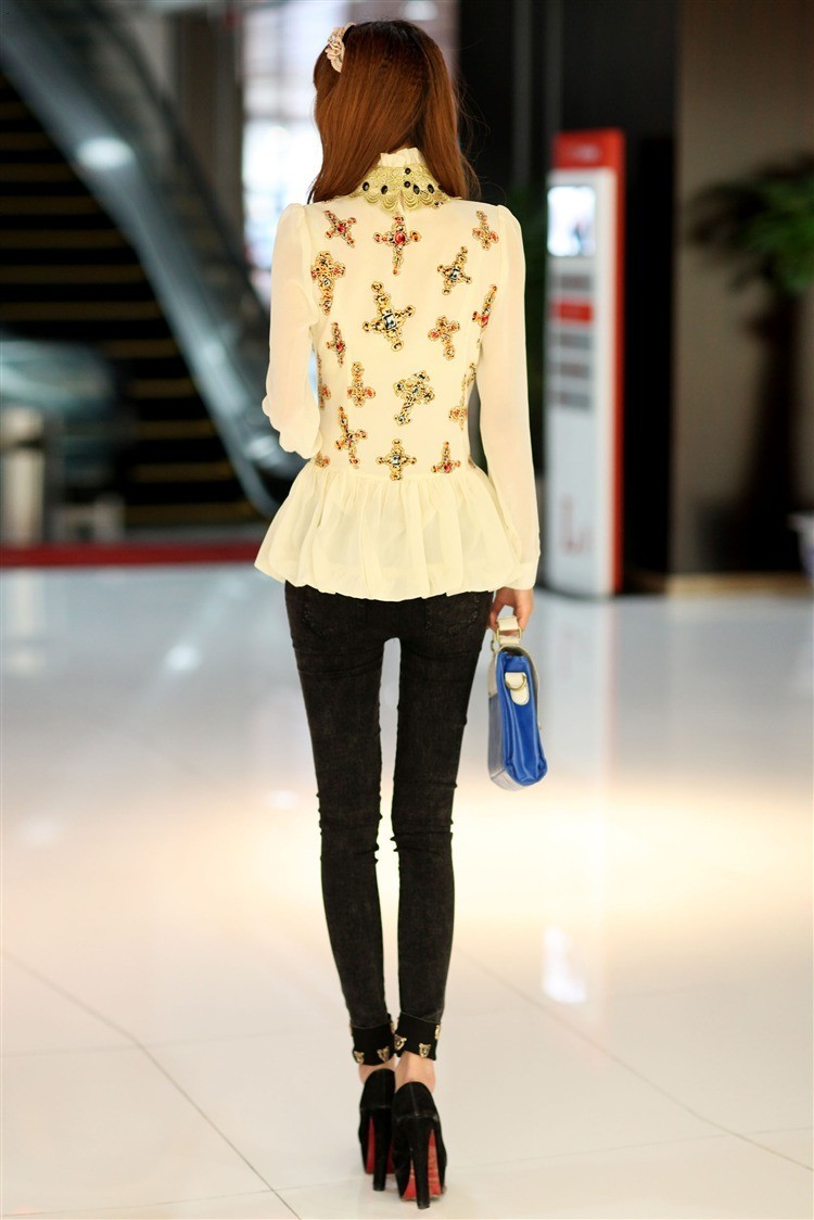 WT9699 Korea Fashion Top Almond