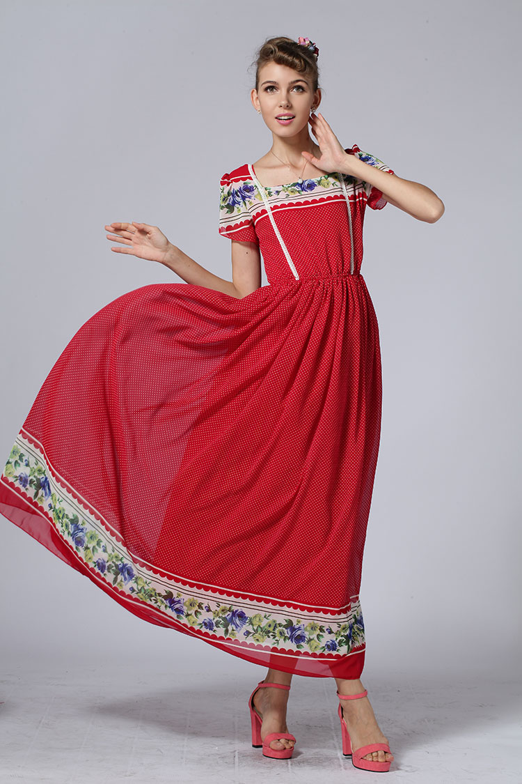 WD4477 Elegant Dress Red