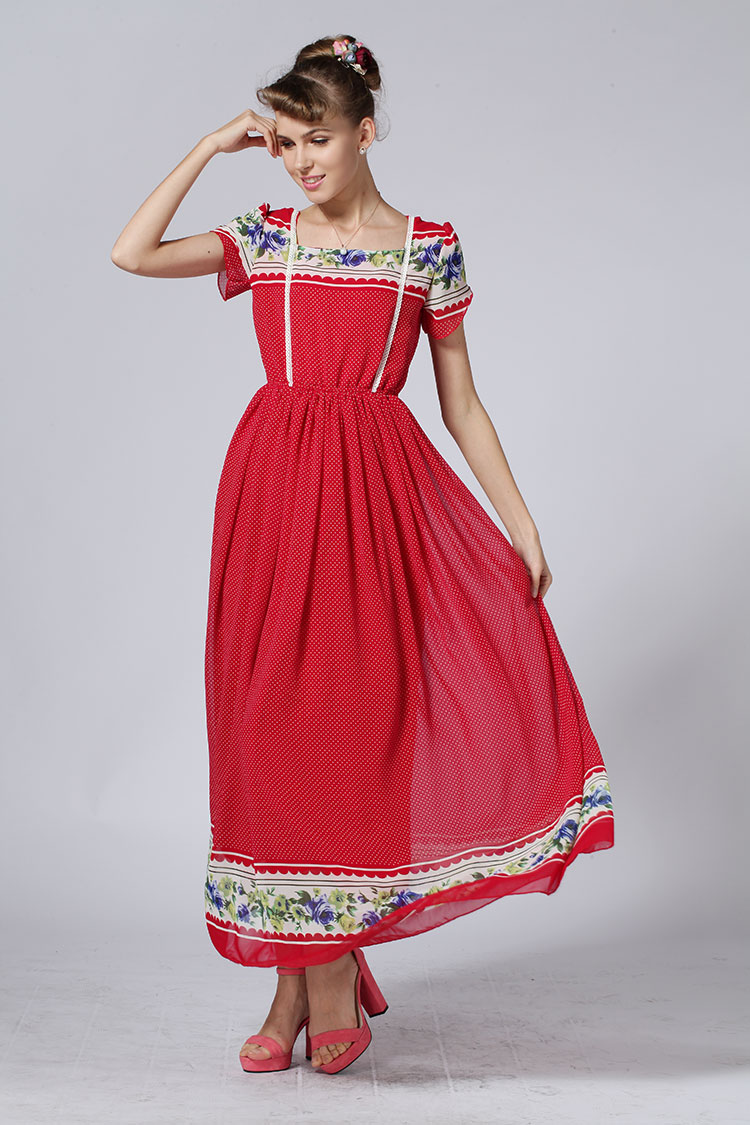 WD4477 Elegant Dress Red