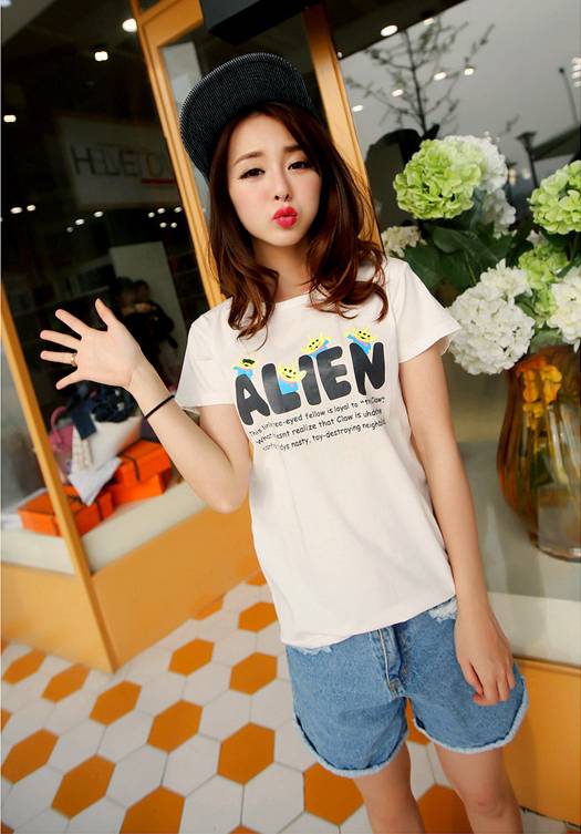 WT4660 Fashion Couple T White (2 pcs)