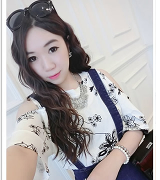 WT4783 Korea Fashion Top White