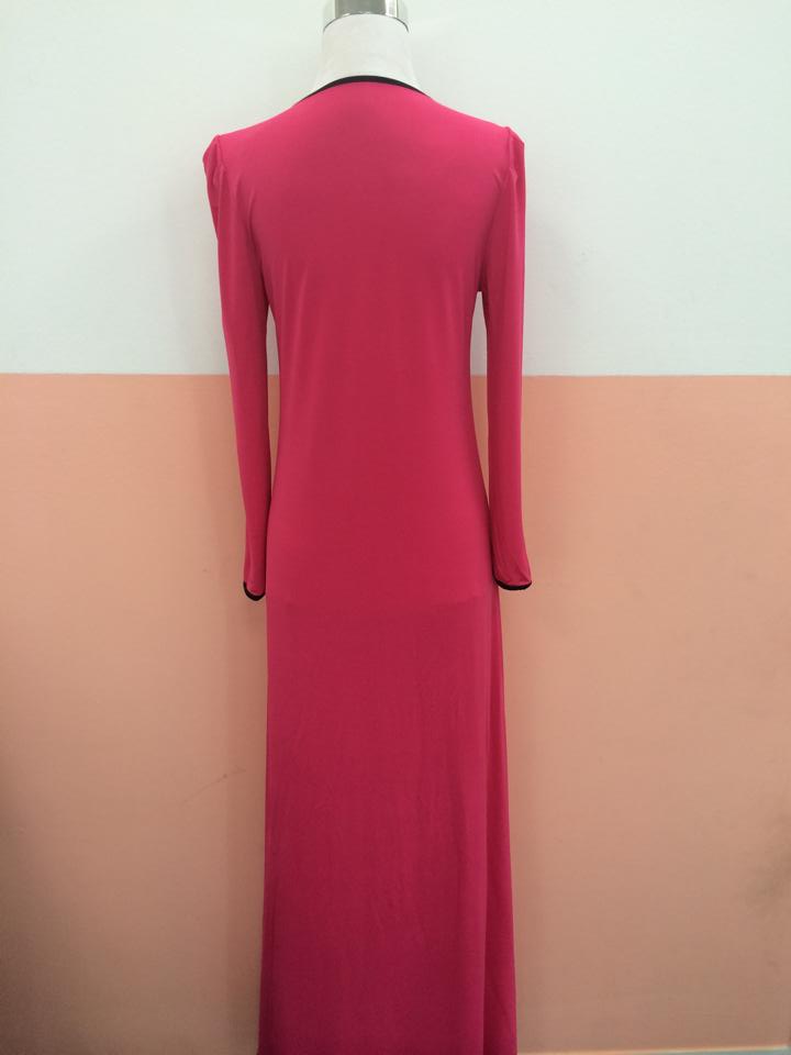 WH3312 Fashion Lace Jubah Pink