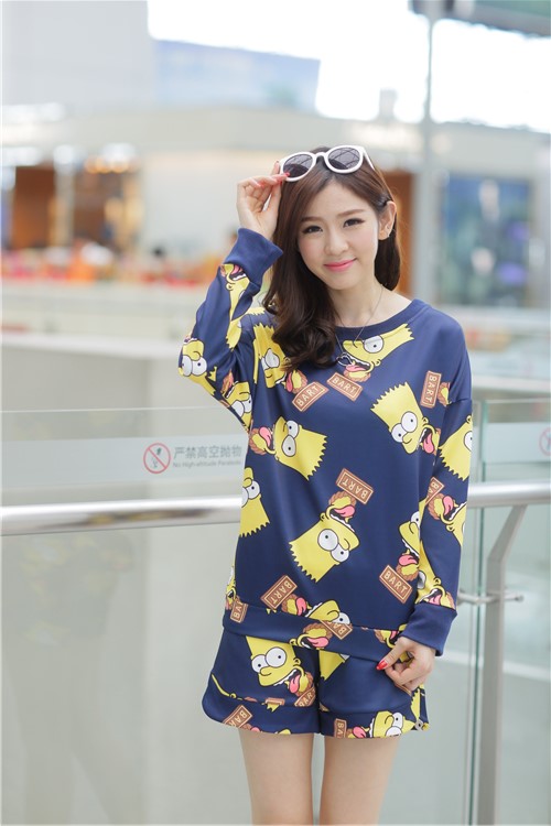 WT5151 Cartoon Top and Pant Blue