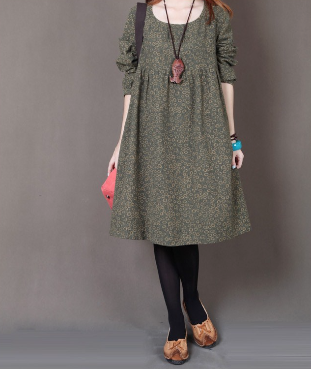 WD5238 Cute Fashion Dress Green