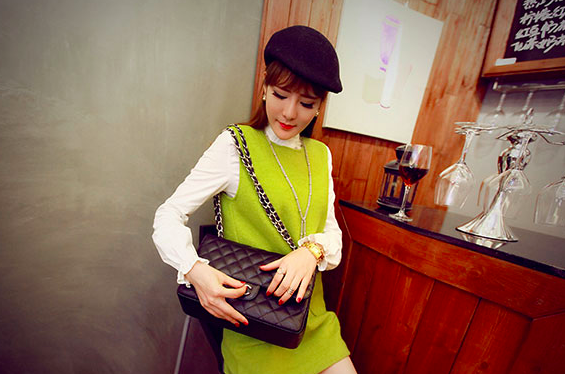 WD5253 Sleeveless Dress Green