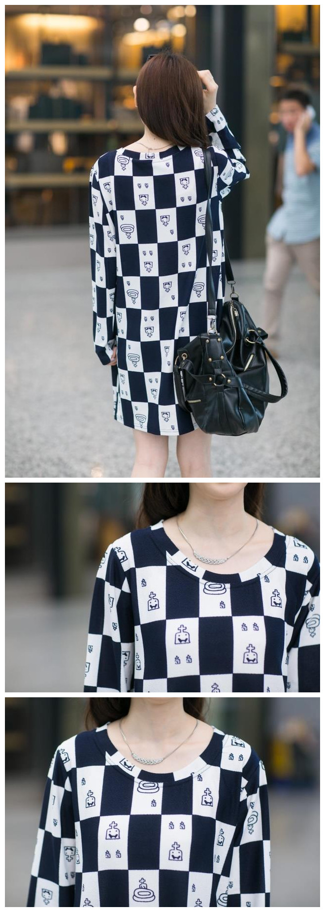 WD5443 Checker Dress As Picture