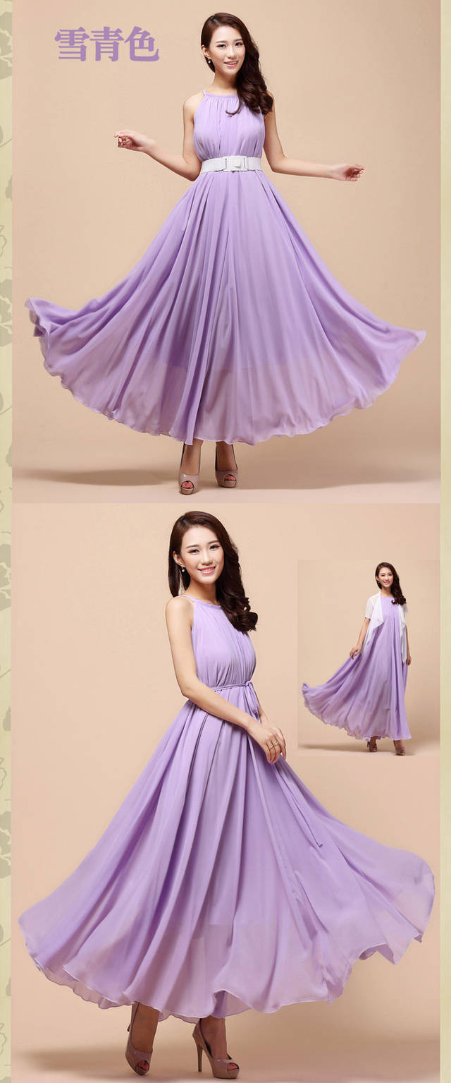 WD5469 Elegant Long Dress Purple