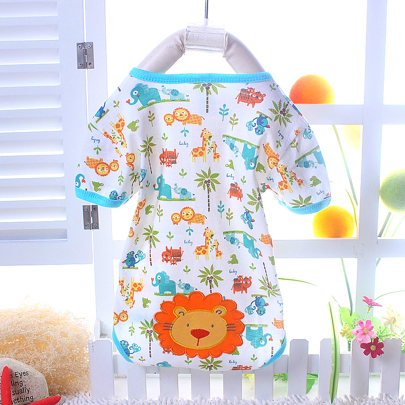 WB1007 Lion Baby Romper Blue