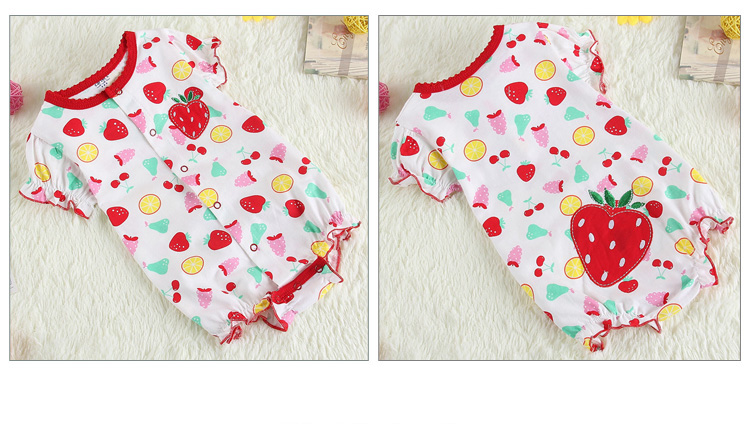 WB1012 Cute Baby Romper Strawberry