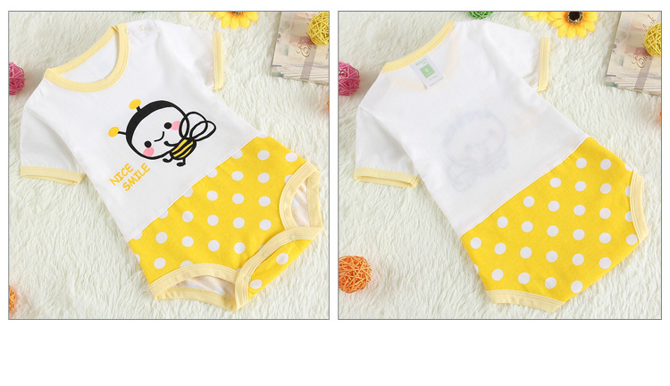 WB1015 Cute Baby Romper Yellow 