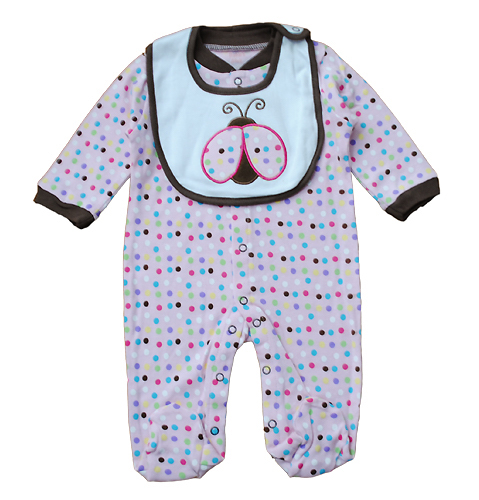 WB1020 Cute Baby Romper Ladybird