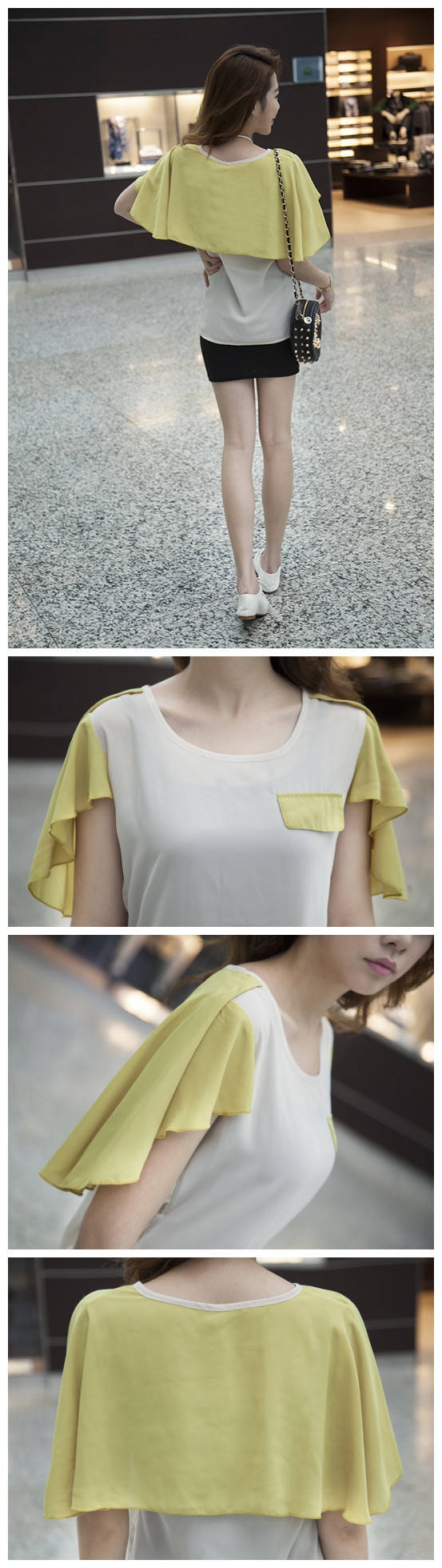 WT5515 Korea Fashion Top Yellow